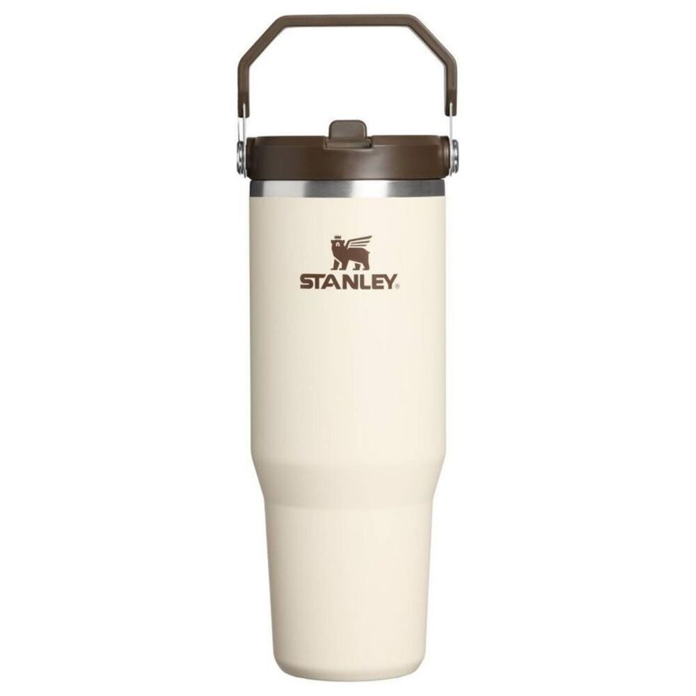 Stanley 30 oz Stainless Steel Ice Flow Flip Straw Tumbler Cream Western